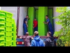 Logistik Kontainer penyimpanan plastik industri persegi panjang untuk rantai pasokan berkelanjutan